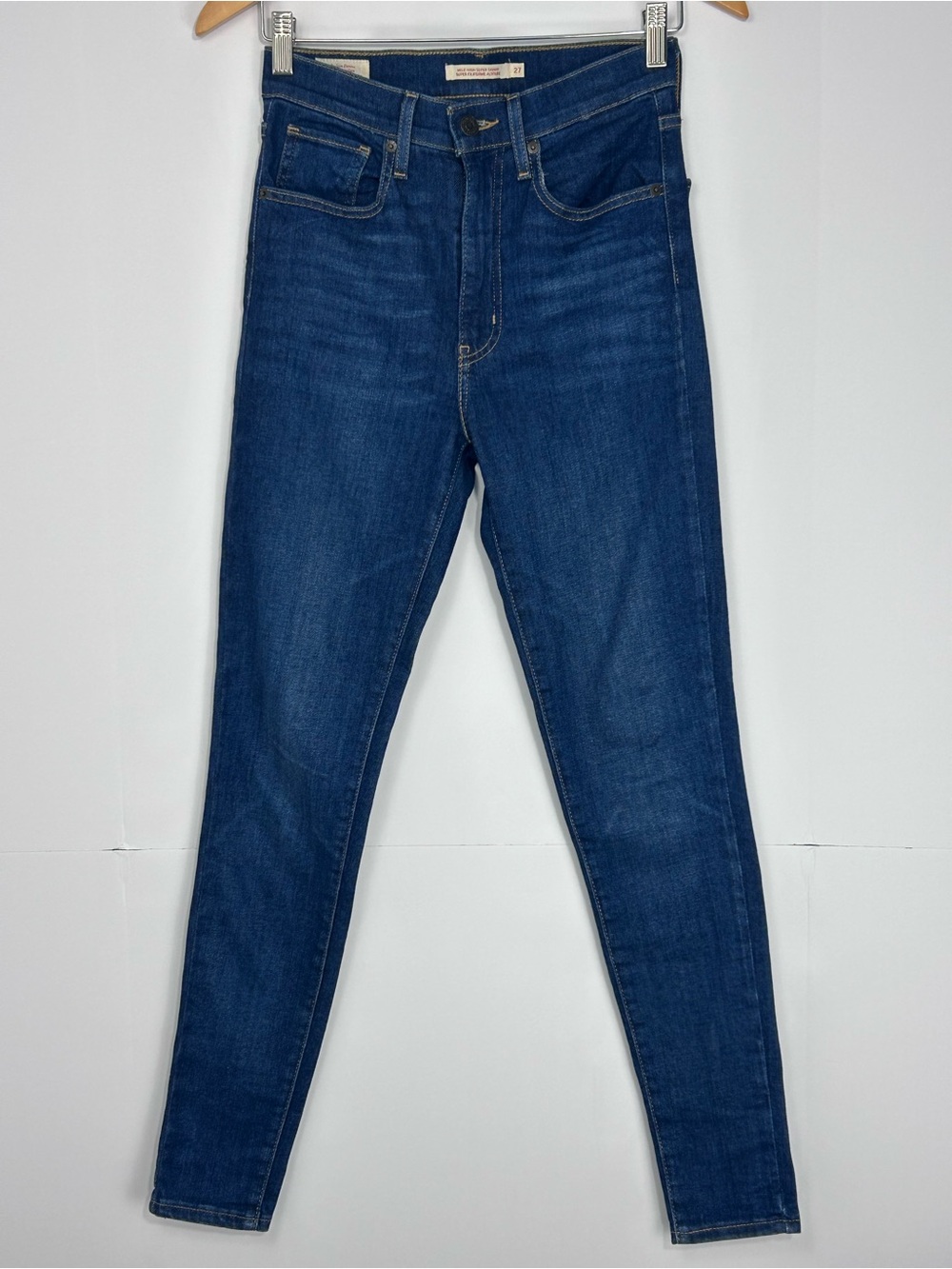 Levi’s Premium Mile High Super Skinny Jeans Dark Wash W27 L30